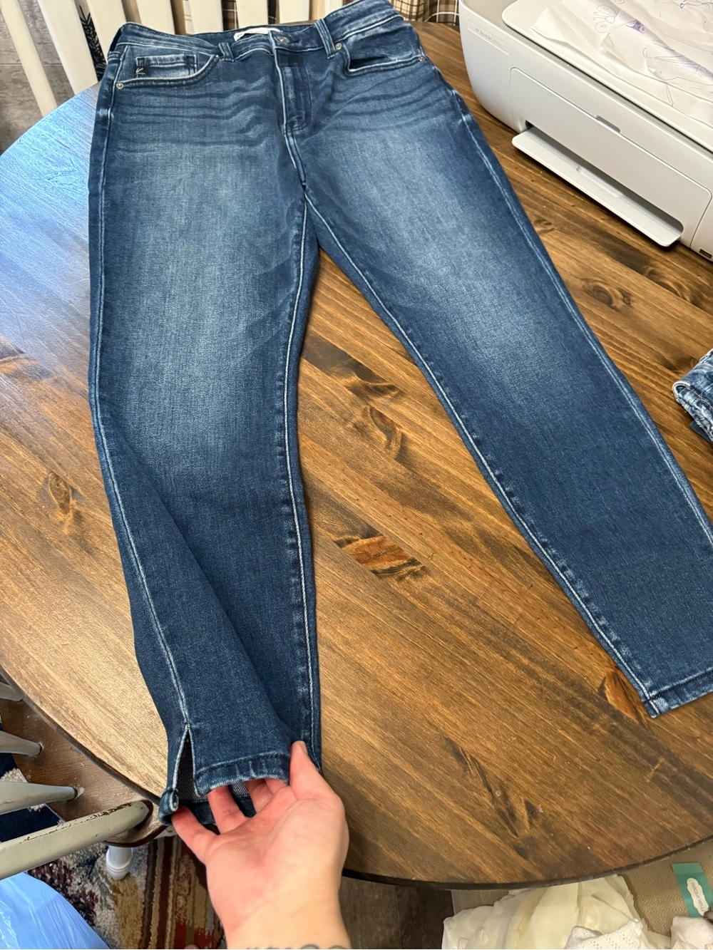 KanCan Women's Skinny Jeans - Medium Blue Wash - Picture 4 of 7